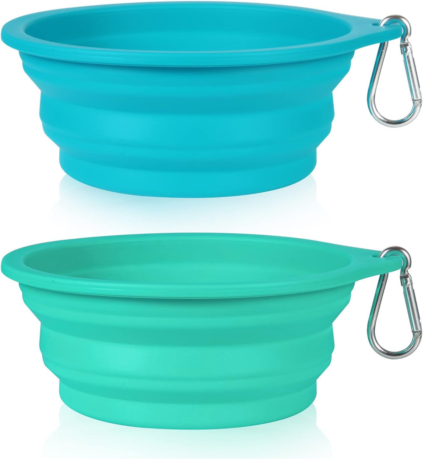 2-Pack Collapsible Dog Bowls – BPA-Free Silicone Travel Set (600ml)