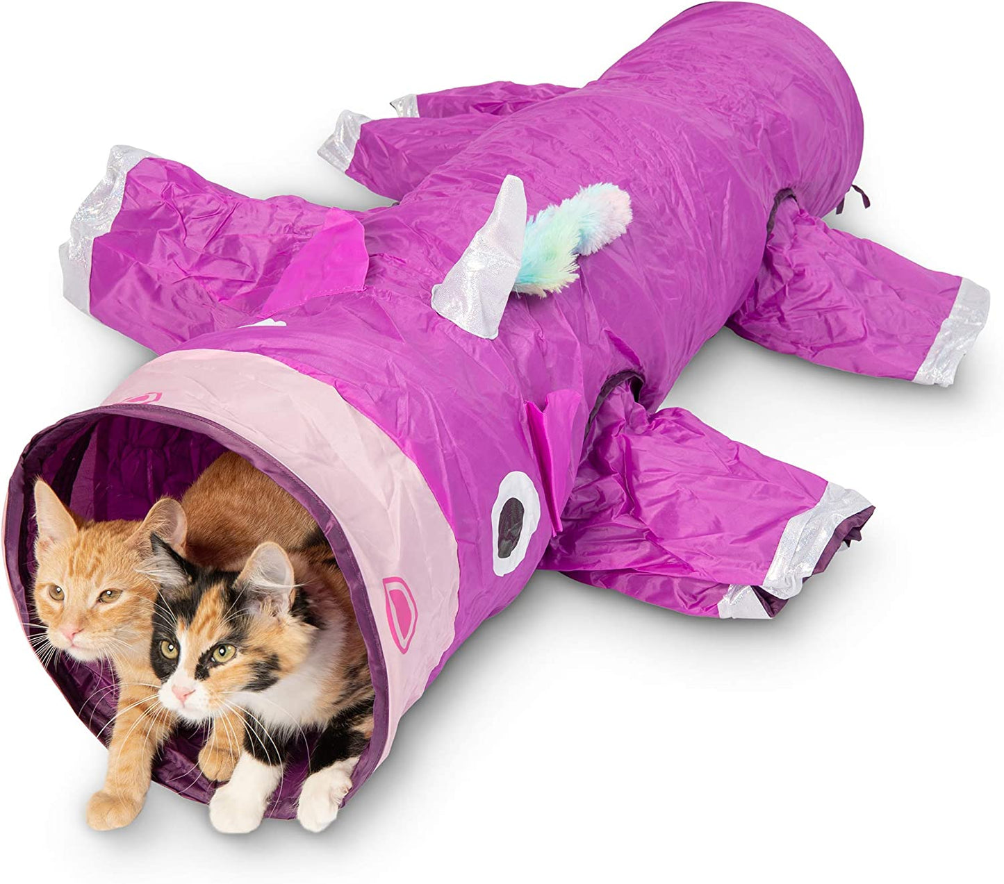 Magic Mewnicorn 5-in-1 Cat Tunnel Toy β Crinkle, Chase & Hide Fun
