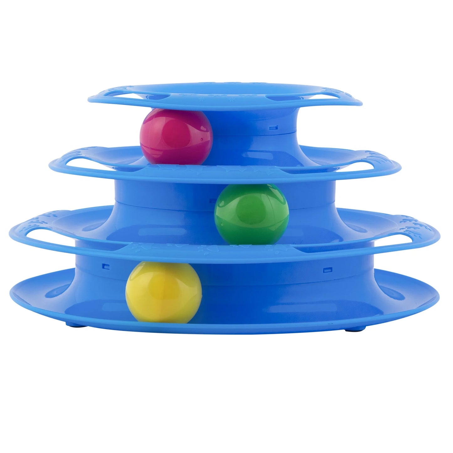 Triple Chase Tower Cat Toy – 3-Tier Interactive Ball Track for Cats & Kittens