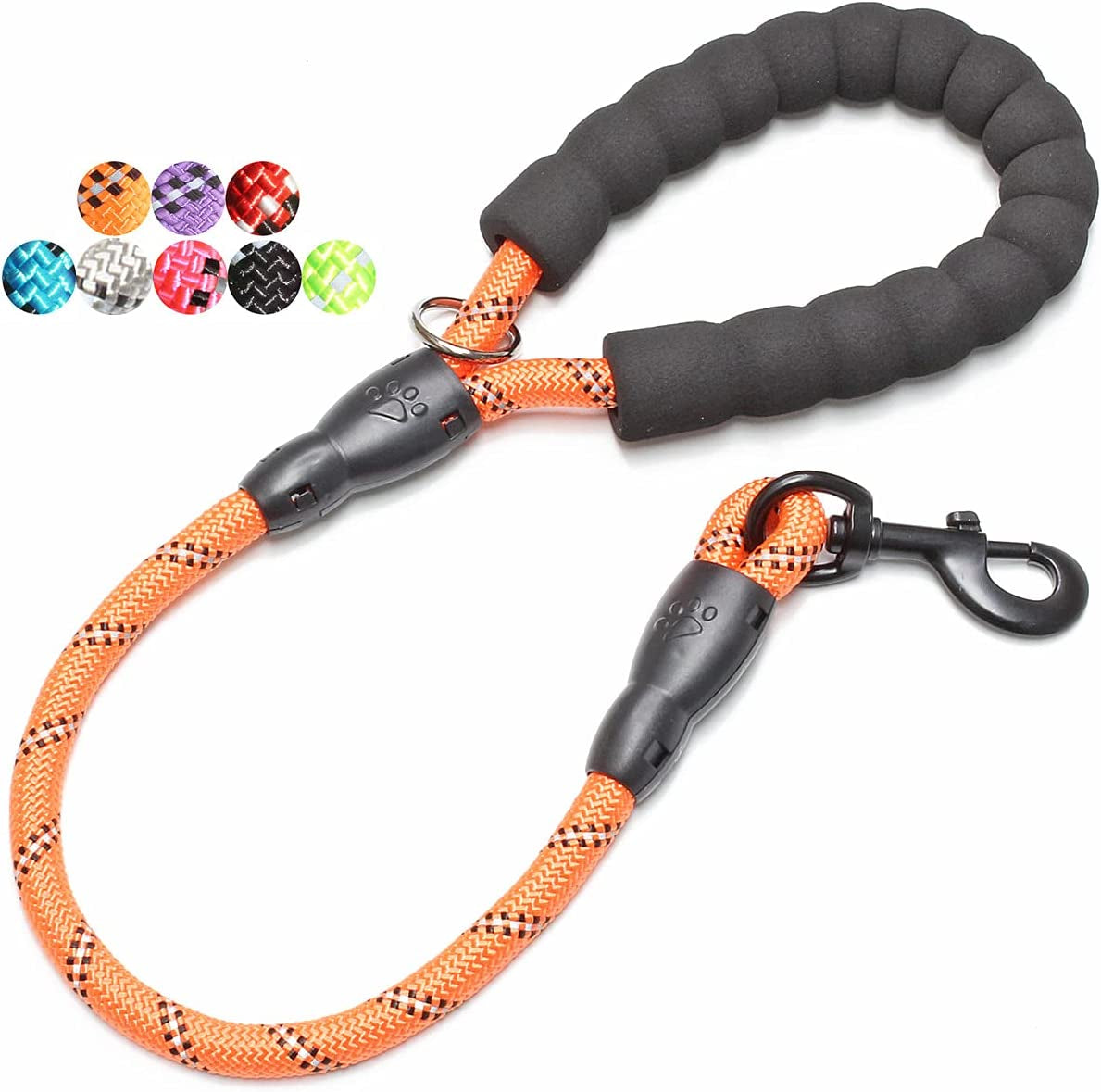 Reflective Dog Leash – 5FT Heavy Duty Rope Lead with Padded Handle | Durable & Safe for Night Walks