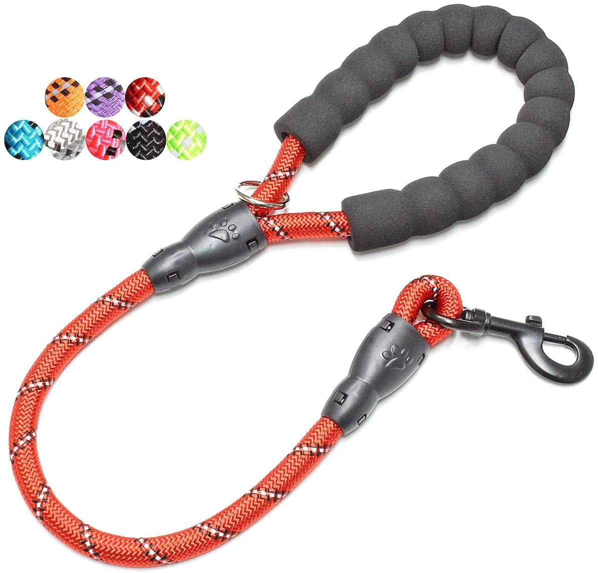 Reflective Dog Leash – 5FT Heavy Duty Rope Lead with Padded Handle | Durable & Safe for Night Walks