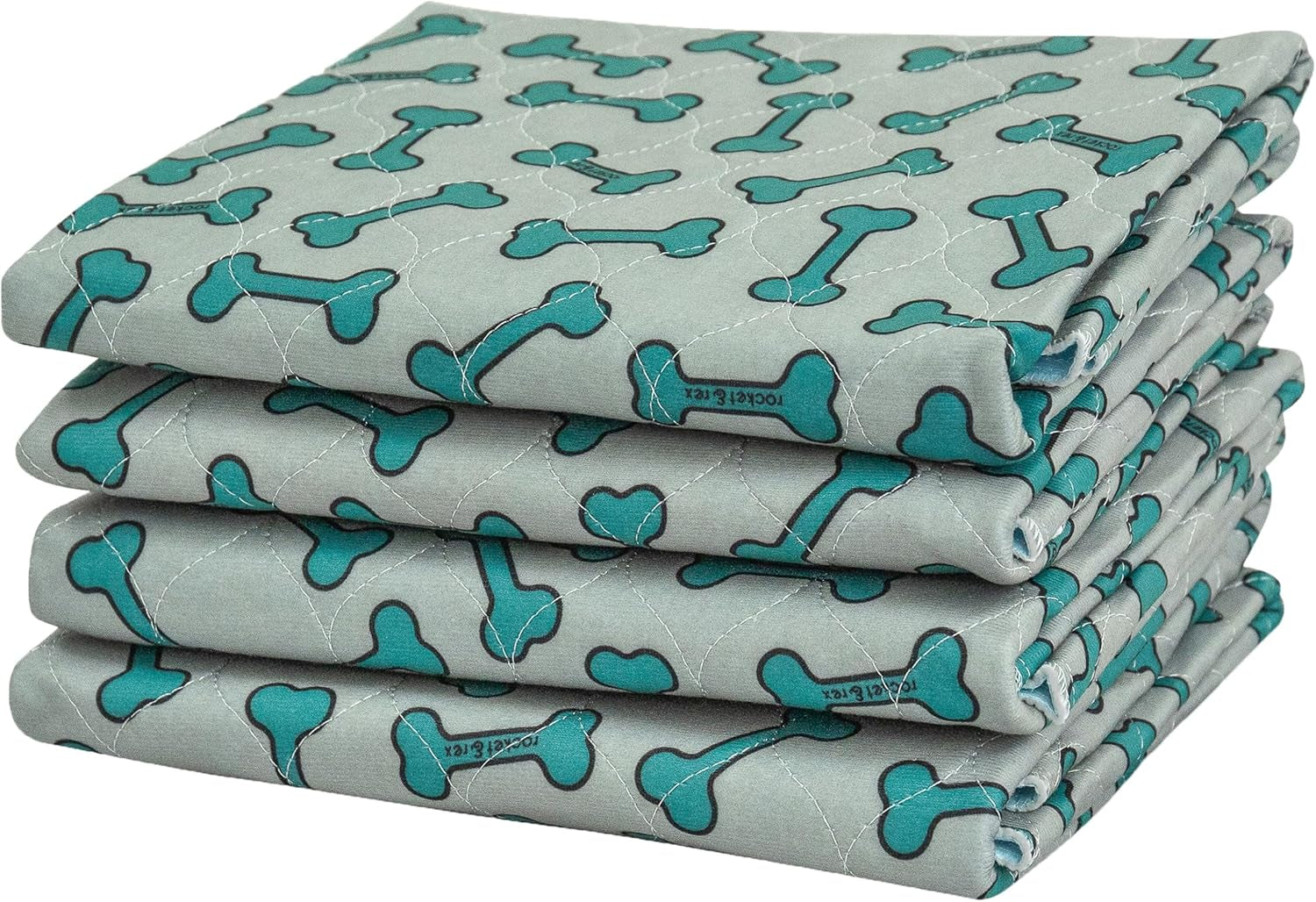 Reusable Dog Pee Pads – 4-Pack | Waterproof, Odor-Control, Washable Potty Training Pads (22” x 22”)