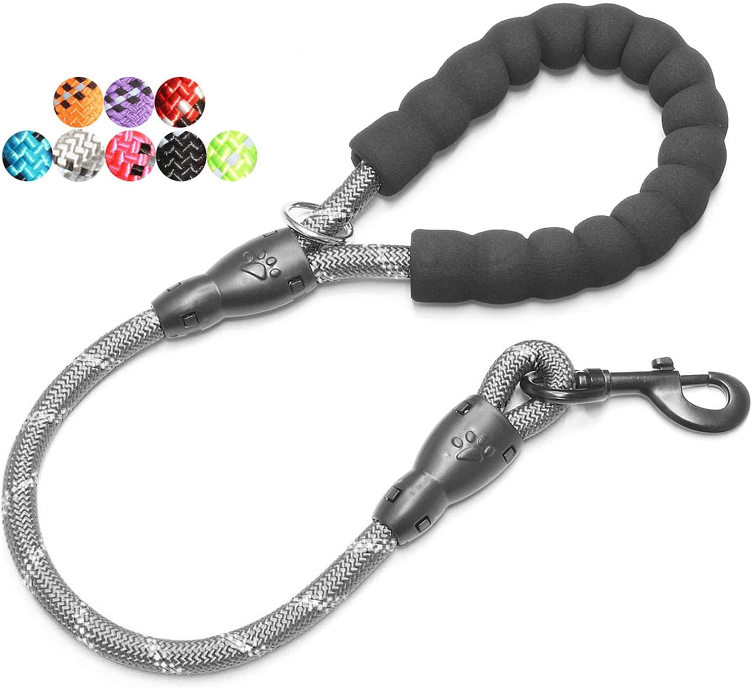 Reflective Dog Leash – 5FT Heavy Duty Rope Lead with Padded Handle | Durable & Safe for Night Walks