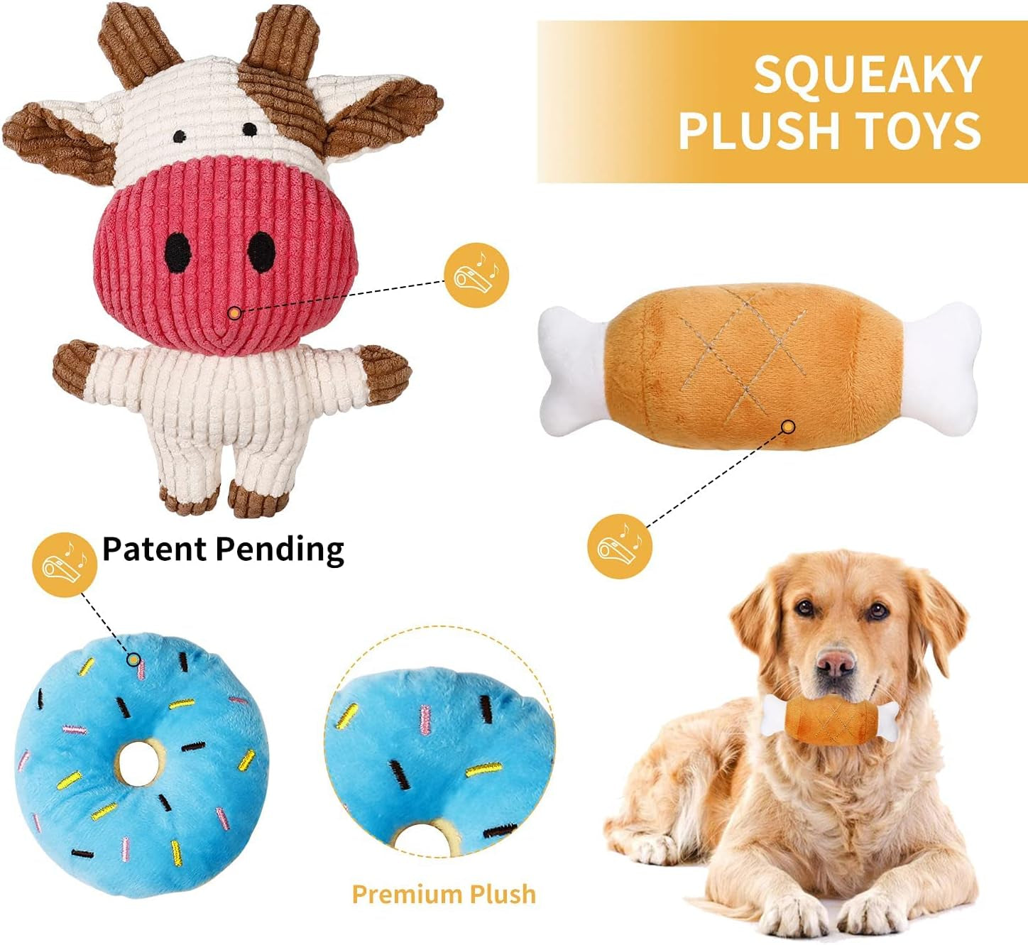 7-Pack Puppy Toys – Durable Chew & Rope Toys with Squeaky Plush for Small Dogs
