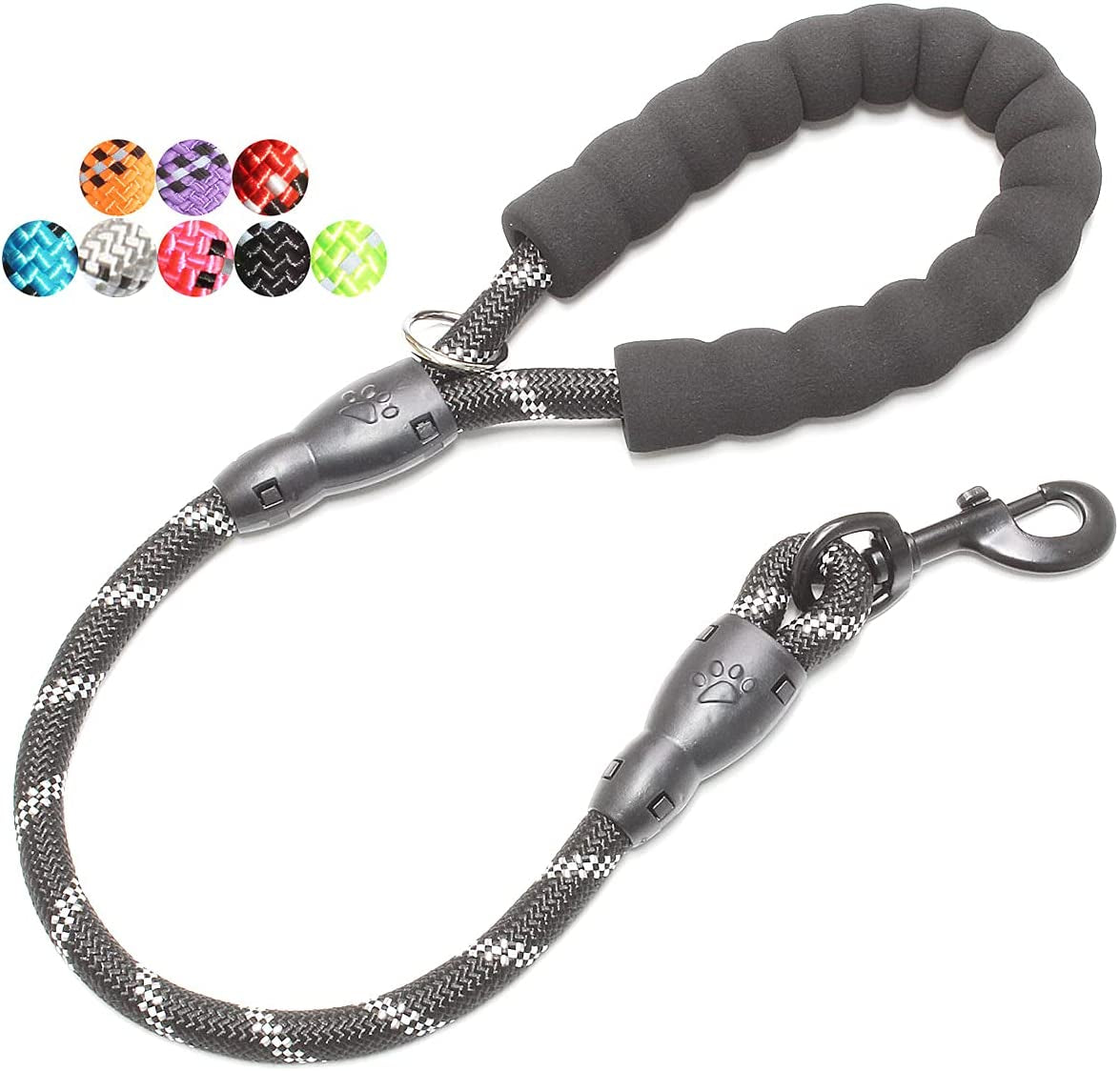 Reflective Dog Leash – 5FT Heavy Duty Rope Lead with Padded Handle | Durable & Safe for Night Walks