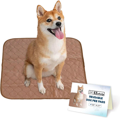 Washable Pee Pads for Dogs - Waterproof Training Pads for Dogs, Reusable & Sanitary, Rounded Corners, Laminated, Lightweight, Durable, Pet Essentials for Training and Whelping, 47" X 47"