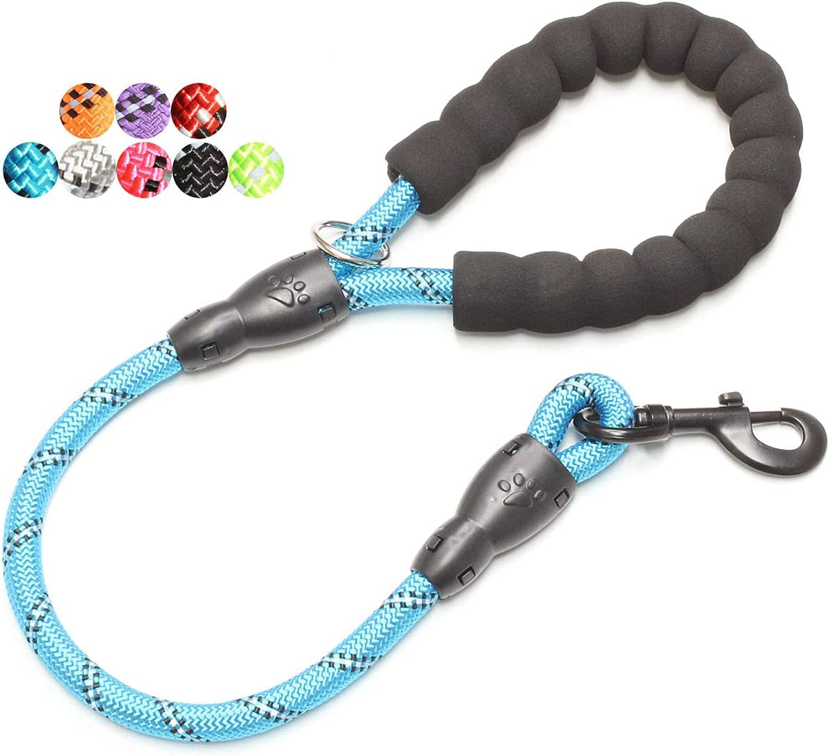 Reflective Dog Leash – 5FT Heavy Duty Rope Lead with Padded Handle | Durable & Safe for Night Walks